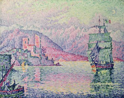 Antibes, avond, 1914 door Paul Signac